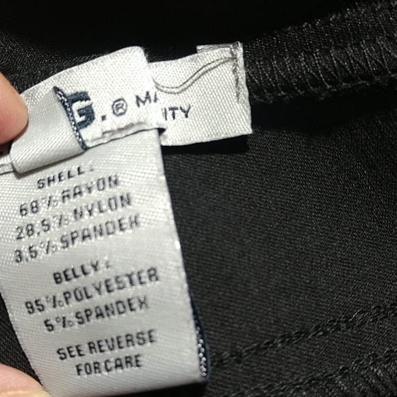 NWT S.O.N.G. Black Straight Leg Maternity Pants - Picture 10 of 10